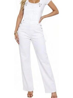 NWT Hybrid & company White overalls-1X